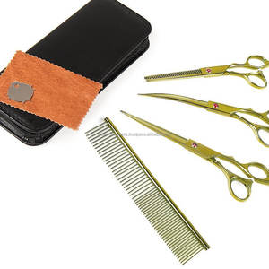 New 2020 Gold Dog <b>Grooming</b> Scissors / <b>Pet</b> <b>Grooming</b> Scissors /<b>Grooming</b> Scissors - Product Image 2