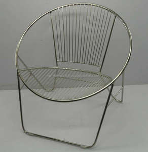 <b>Zinc</b> Plated Metal Wire Chair for Restaurant - Product Image 1