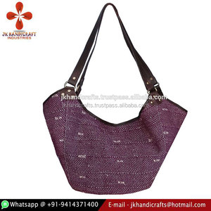 Bolsos de mano hechos a mano Kantha de algodón acolchado indio - Product Image 2