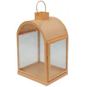 Linterna de vela de Navidad antigua, nuevo diseño de filigrana con vidrio, metal hecho a mano y hierro, decoración del hogar inspirada en el estilo Ins - Product Image 1