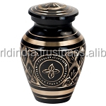 คลาสสิกที่ระลึก Pewter เผาศพโกศอุปกรณ์งานศพ BRASSWORLD อินเดีย - Product Image 5