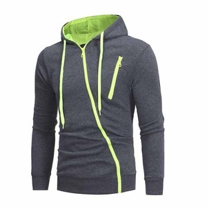Gran tamaño de alta calidad OEM personalizado cremallera lateral nuevo estilo de moda con bolsillos con cremallera sudaderas con capucha para hombre 100% algodón bajo MOQ - Product Image 1