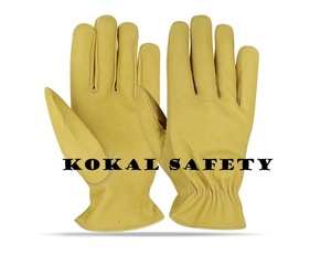 Guantes de seguridad de cuero de piel de cabra suave de alta calidad Tamaño XL Guantes de conductor de aparejo Construcción al aire libre 5 Guantes de soldadura de protección - Product Image 4
