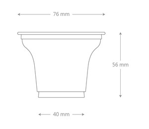 Gobelet jetable QP-90 de 3 oz/90 ml en PLA pour boire et déguster, design biodégradable, fabriqué en plastique, produit d'emballage et d'impression - Product Image 2