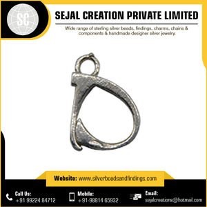 Colgante de Plata de Ley 925 con forma personalizada, letra del alfabeto - Product Image 3