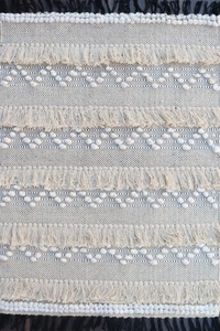 Alfombras de algodón bohemias marroquíes tejidas a mano ecológicas y respetuosas con las mascotas con patrón geométrico - Product Image 2