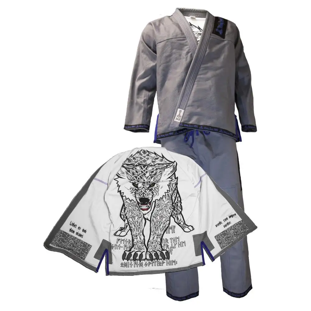 custom bjj gi with sublimation inside lining custom decorated jiu jitsu wear