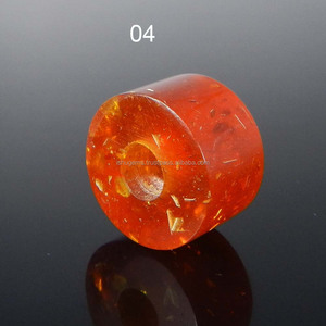 Silver Jewelry Roundel Loose Big Hole 14x8x4.5mm Synthetic <b>Red</b> Gemstone <b>Beads</b> Ishu Gems IG5440 - Product Image 4