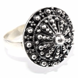 Bague en argent Sterling 925 oxydé en forme de cabane élégante, fabricant de bijoux indiens, bijoux en argent Offre Spéciale - Product Image 1