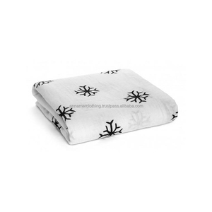Organic Cotton Baby <b>Swaddle</b> Blanket | Soft Muslin Newborn <b>Wrap</b> For Nursery Bedding Custom Logo And Bulk Supply Premium Fit - Product Image 1