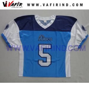 Uniforme de fútbol americano de diseño personalizado, Jersey transpirable de aparejos de sarga con patrón sublimado, traje de jugadores de talla grande - Product Image 5