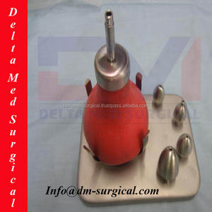Placa base de jeringa Politzer para oreja, Bombilla de goma, 4 puntas, acero inoxidable, nuevo de Delta Med Surgical - Product Image 3