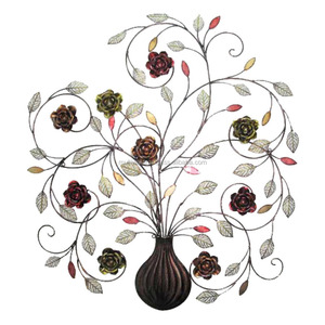 Tenture murale d'arbre en métal faite à la main pour la décoration murale de salon à la maison - Product Image 1