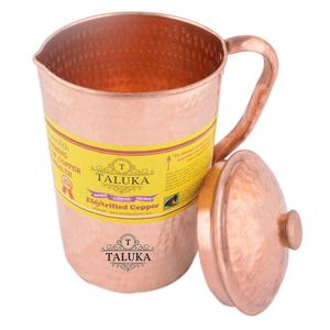 Hot Selling Hammered 50 Oz Copper Water Pitcher for <b>drinking</b> gifting Restaurant Home Pure Copper <b>Jug</b> - Product Image 2