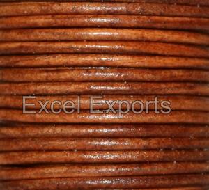 Elegant <b>Vintage</b> Style Antique Finished Round Leather Cord Bracelet and Necklace Cords for Bags Elegant <b>Vintage</b> Style - Product Image 2