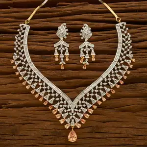 CZ Traditional Indian Fancy Ethnic Necklace Set