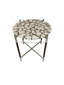 <b>Marble</b> <b>top</b> Square side <b>table</b> - Product Image 5