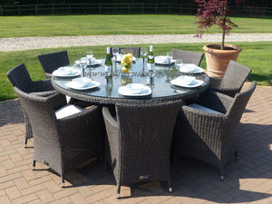 ชุดโต๊ะรับประทานอาหารกลางแจ้งอลูมิเนียมหวายคุณภาพสูงทันสมัยสำหรับใช้ในโรงแรมและสำนักงานที่บ้าน - Product Image 4