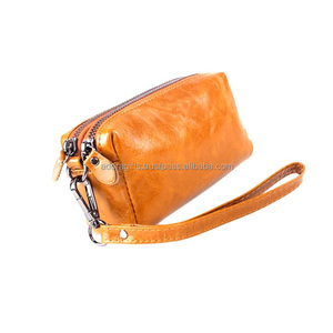 Bolsas de cosméticos de cuero de lujo para damas con cierre de cremallera Diseño personalizado - Product Image 1
