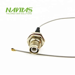Câble d'extension d'antenne étanche pour montage sur panneau, avec connecteur RF traversant et câble micro-coaxial - Product Image 3