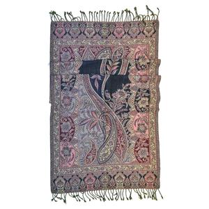 ผ้าพันคอขนสัตว์แฟชั่นสไตล์อินเทรนด์ผ้าพันคอขนสัตว์หนาผ้าคลุมไหล่แจ็คการ์ดสำหรับสงครามฤดูหนาว - Product Image 2