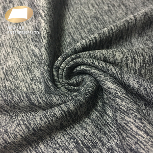 Tela suave de alta calidad, 100D, 88% poliéster, 12% licra, TCD, brezo, gris, melange - Product Image 3