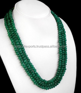 Collier de perles vert émeraude en gros - Product Image 3
