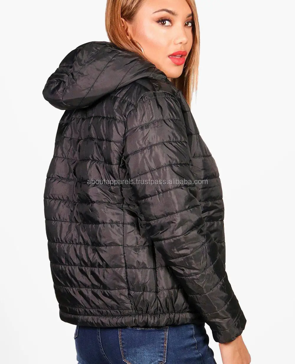 Polyester Filled Padded Cheap Women Winter Coat Parka Jacket, Bulk wholesale ladies sports jacket