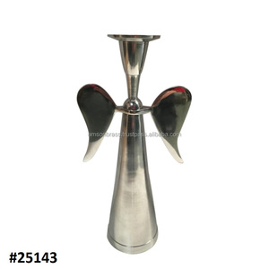 Bougeoir en métal Décoration de mariage Bougeoir Cadeaux Bougie décorative Support à 3 piliers en métal aluminium - Product Image 3