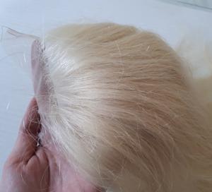 Haute Qualité #613 Blonde 30 Pouces Longue Ligne Droite Vierge Cheveux Frontale Fermeture Transparent HD Dentelle Techniques Attachées À La Main Perruques - Product Image 5