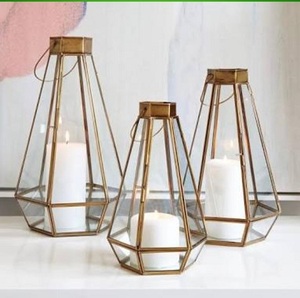 Bougeoir d'urgence en verre coloré, porte-bougie pour décoration de la maison - Product Image 1