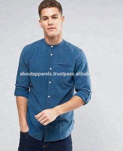 เสื้อเชิ้ตยีนส์มีฮู้ดแขนยาวแบบติดกระดุม,เสื้อเชิ้ตยีนส์แบบสั่งตัด - Product Image 2