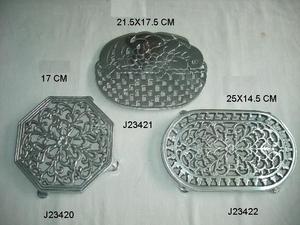 Remaches de aluminio fundido con diseño de flores y esmalte de espejo, también se puede poner en la alfombra, mesa, artículos de cocina - Product Image 6