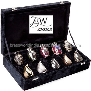 Set Of <b>Keepsake</b> Cremation Urn with <b>Box</b> By Brassworld India - Product Image 1