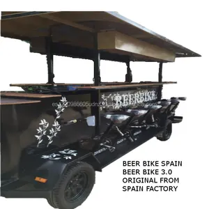 啤酒自行车黑色3.0西班牙4轮酒吧客车电动beerbike，partybike，酒馆自行车