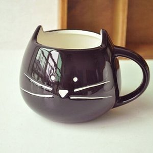 แมวน่ารักตลกของขวัญคริสต์มาสแมวถ้วยเซรามิกสำหรับกาแฟชานม,เซรามิกแมวแก้ว - Product Image 4