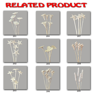 Lata de parapluie décoratif de fleurs sèches indiennes faites à la main buissons utilisation d'intérieur/extérieure - Product Image 2