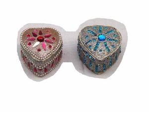 กล่องยาโมเสคทรงหัวใจขายดี กล่องยาโมเสคตกแต่งทำมือ กล่องยาโลหะขนาดเล็ก ราคาขายส่ง - Product Image 3