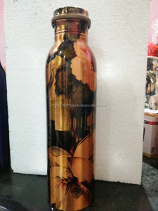 Printed Copper <b>Water</b> <b>Bottle</b> Leak Proof Design Copper <b>Bottle</b> <b>for</b> Yoga - Product Image 4
