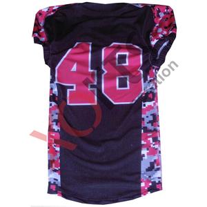 Venta al por mayor de calidad superior personalizado MadeAmerican fútbol Jersey sublimación impresión Camo diseño aparejos sarga bordado nombre del equipo - Product Image 2