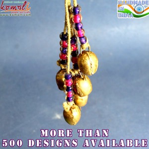 เครื่องประดับสวน กระดิ่งวัวเหล็กหล่อสีแดงลายเชอร์รี่เพ้นท์มือ ของตกแต่งสวน ของตกแต่งคริสต์มาส - Product Image 5