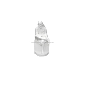 Exclusive Marble Sitting Sai Baba Murti - Product Image 1