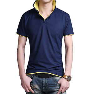 Polo personnalisé coloré à col rabattu pour homme, à la mode, coupe ajustée et sèche - Product Image 1