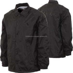 แจ็กเก็ตกันน้ำมีฮู้ดสำหรับผู้ชายแจ็กเก็ตกันน้ำพิมพ์คำทำจากไนลอนด้านหน้าพิมพ์ลายโลโก้ได้ตามต้องการ - Product Image 4