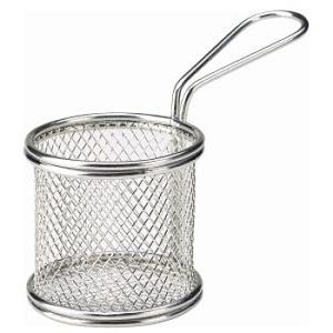 MODERN SHAPE ROUND <b>FRYER</b> <b>BASKET</b> DINING TABLETOP <b>FRYER</b> HOLDER - Product Image 2