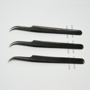 Pince à épiler professionnelle d'extension de cils pince à épiler de volume de haute qualité pince à épiler japonaise en acier inoxydable - Product Image 5