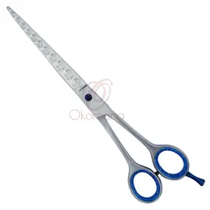 Professional pet grooming scissors micro-serrated blade hair grooming products laser printed