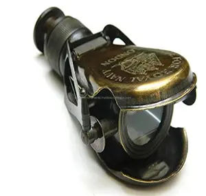 新型航海望远镜双筒望远镜 “为皇家海军-伦敦制造” 仿古黄铜双筒望远镜