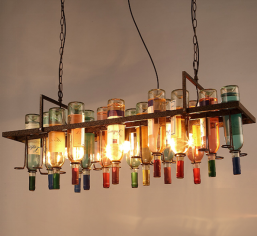 Lampe suspendue décorative en verre coloré vintage industriel pour restaurants et salles <span class=keywords><strong>de</strong></span> musique - Product Image 5