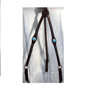 Pechera de cuero duradera para caballo, collar de pecho, equipo para caballo, accesorios ecuestres - Product Image 1
